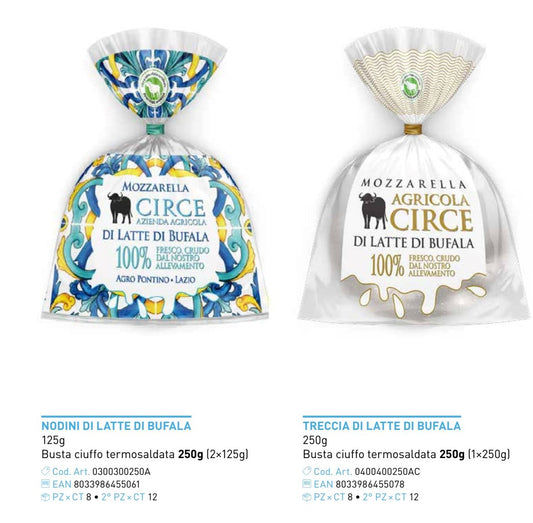 Treccia o Nodini di Latte di Bufala 250Gr