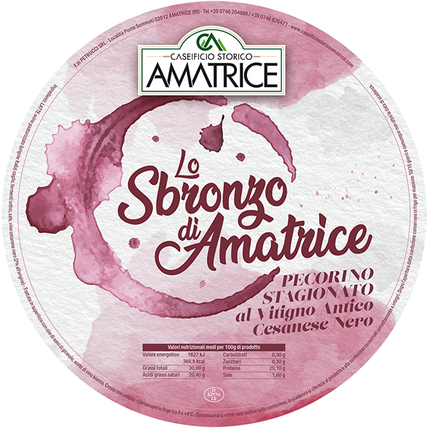 Pecorino "LO SBRONZO" d'Amatrice